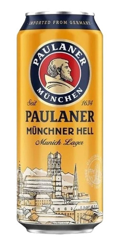 Cerveja Alemã Paulaner Munchner Hell Lata 500ml