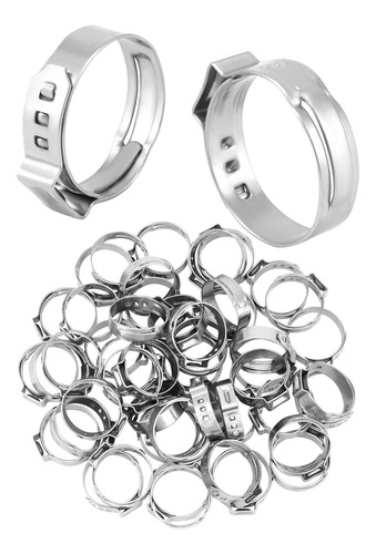Pex - Abrazaderas De Cincha, 100 Anillos De Abrazadera De Ac