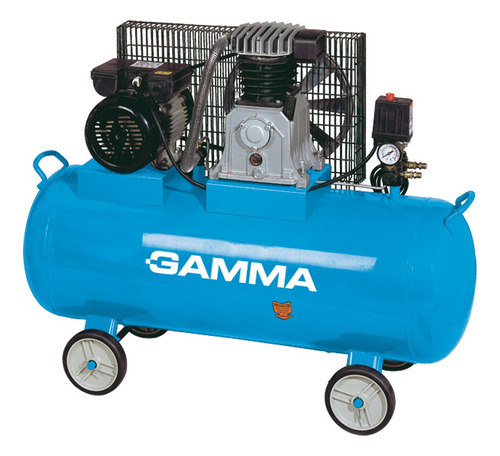 Compresor de aire eléctrico Gamma Máquinas G2804AR monofásico 150L 3hp 220V 50Hz celeste