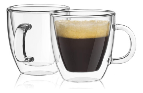 Joyjolt Savor Tazas De Café Con Aislamiento De Doble Pared (