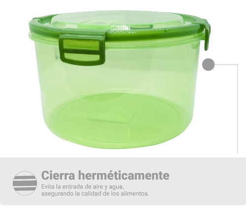 Contenedores Tuppers Herméticos Alta Calidad 3pzs Microondas
