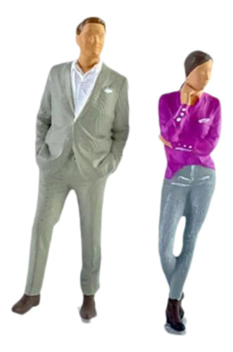 Figuras De Hombres Y Escala 1:64, 2 Piezas, Modelo De Gris