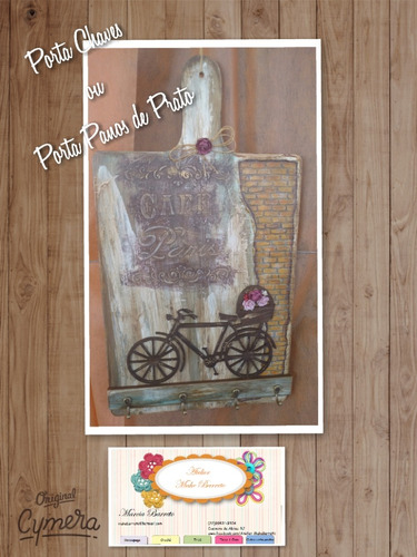 Porta Pano De Prato Ou Chaves. Decoupage Em Mdf.