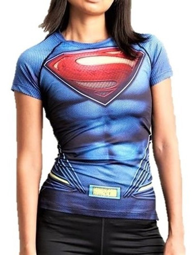 Playera Camisa Superman Batman  Dc Comics Compresion Licra