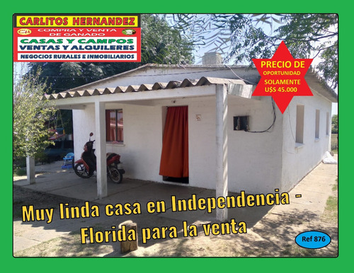 Ref 876) ** V - Muy Linda Casa De 3 Dormitorios Para La Venta En Independencia - Florida 