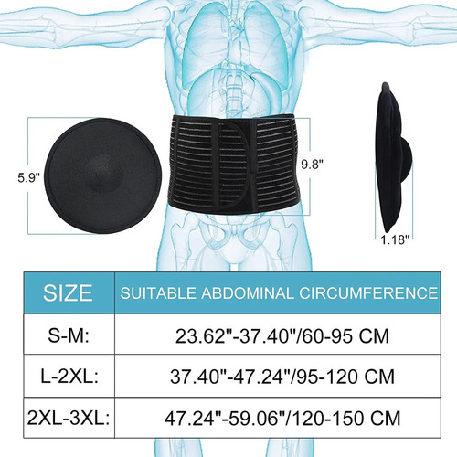 Y Cinturón De Hernia Umbilical Abdominal Para Hombres Y