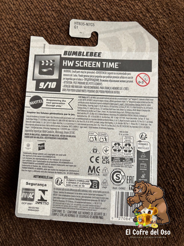 Hot Wheels Transformers Bumblebee Hw Screen Time 2023 Amarillo (Usado)