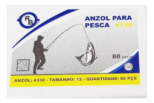 Anzol Para Pesca Tamanho 12 - 320 Peças