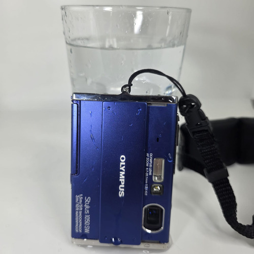 Câmera Digital Olympus À Prova D'água Cyber-shot Cybershot Azul