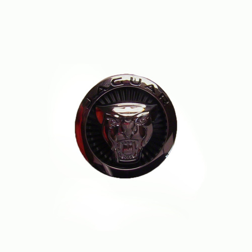 Logo Emblema Jaguar Negro/cromado 87 Mm Envío Gratis