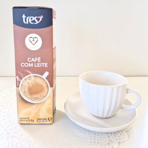 Cafe Tradicional 250g 3 Corações E Cafe C/ Leite Cápsulas