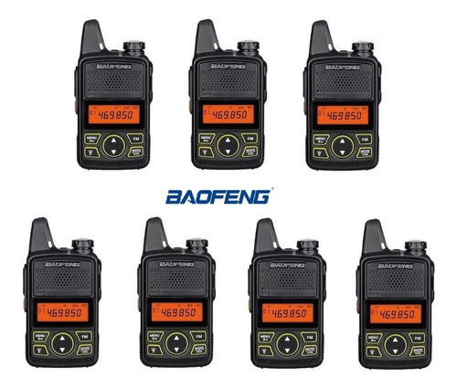 7 (siete) Mini Radio Baofeng Bf-t1 Uhf * Envío Gratis *