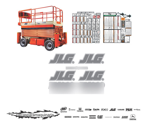 Kit De Calcas De Restauración Para JLG M 4069