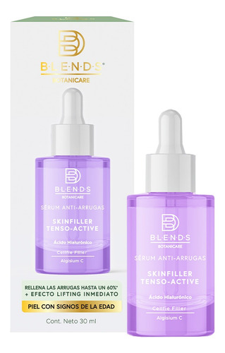 Sérum Facial Skinfiller Blends Botanicare 30ml Tipo De Piel Todo Tipo De Piel