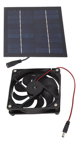 Kit De Ventilador De Panel Solar Portátil Con Alimentación D