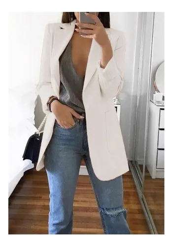 Blazer largo mujer zara cheap