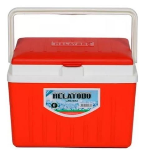 Helatodo Conservadora Lunchera Chica 6 Lts Color Rojo