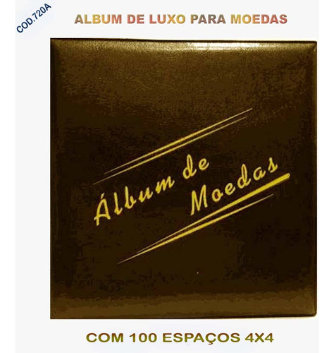 Álbum Para 100 Moedas Grandes-cod.720a