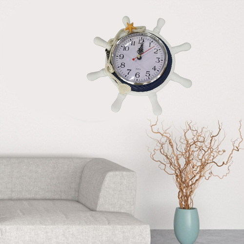 Reloj De Pared De Decoración De Pared De Café Casero Azul