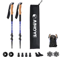Comprar Aihoye Bastones De Senderismo Ajustables Plegables Y Ligeros