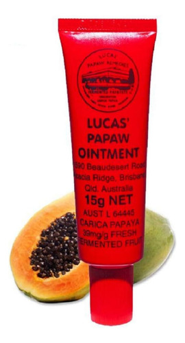 Tubo De Pomada Lucas Papaw De 15 Ml Com Aplicador Labial - P