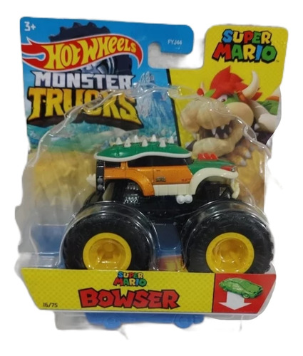 Hot Wheels Monster Trucks Super Mario Bowser Nuevo