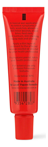 Tubo De Pomada Lucas Papaw De 15 Ml Com Aplicador Labial - P