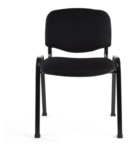 Imagen 1 de 4 de Silla Oficina Modelo Ap 40 Base Negra Portantino Eco Cuero