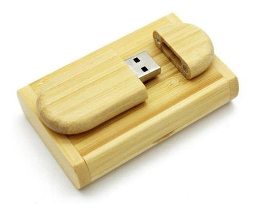 Memoria Usb 32 Gb De Madera En Estuche De Madera