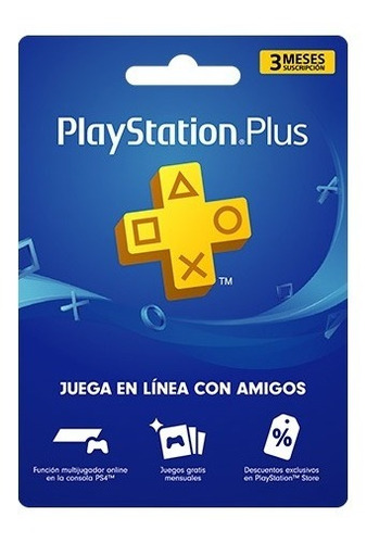 Ps Plus Americana 3 Meses Tarjeta Fisica