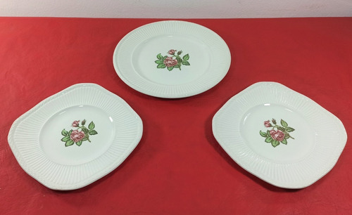 * Lote Platos Antiguos Porcelana Loza Inglesa - Vajilla