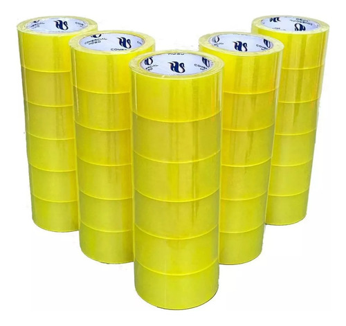 Pack 12x Cintas Embalajes  Rollos 100 Mts 48mm Transparentes