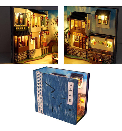 Nuevo Kit De Casa De Muñecas En Miniatura Jiangnan Con