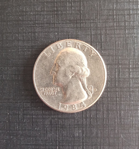 Estados Unidos Quarter Dollar Liberty Letra D 1984 M123