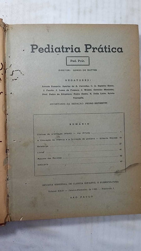 Pediatria Prática Revista B Clinica Inf E Puericultura Vol Xxiv Fascículo 1