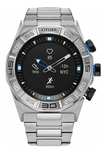 Reloj Citizen Smartwatch Cz Hybrid Plateado Jx1001-51e