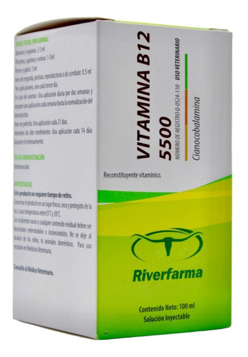 Riverfarma Vitamina B12 5500 100 Ml Cianocobalamina