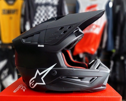Imagen 1 de 6 de Casco Alpinestars Supertech S-m 5 Solid Black Matt- All Moto