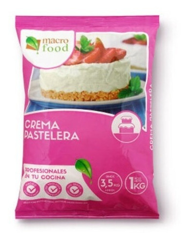 10 Crema Pastelera Premium 1kg Macro Food