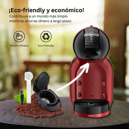 Cápsula Reusable Para Cafeteras Dolce Gusto + Tamper Acero