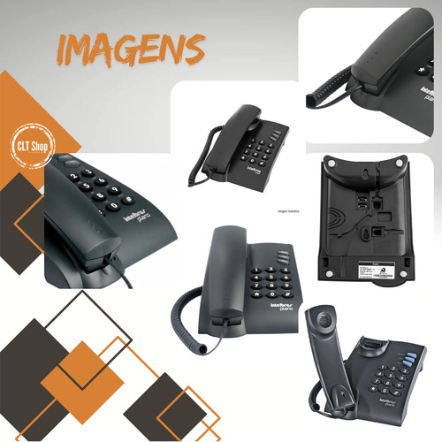 Kit Com 10 Telefone Fixo Com Fio Para Pousada Hotel Motel