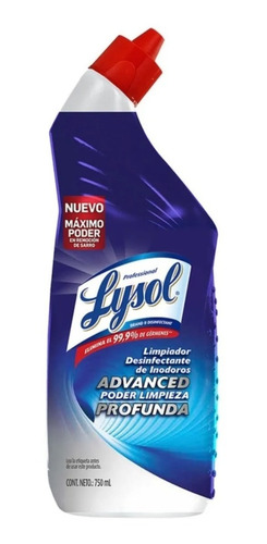 Limpiador Para Inodoro Lysol Desinfectante 4pz De 750 Ml