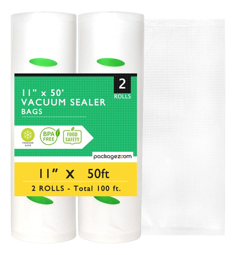 2 Rolllos De Bolsas Al Vacio De Freezer Packagezoom Sin Bpa