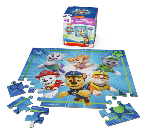 Paw Patrol - Cube Puzzle 48 Piezas Azul6 - 98402