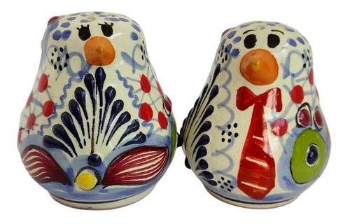 2 Sets De Salero Y Pimentero Con Forma De Pingüino Talavera