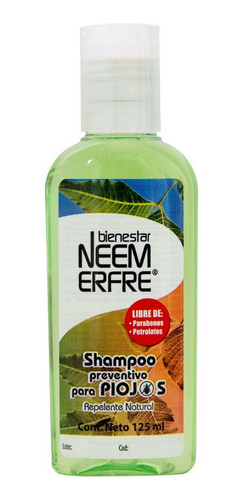 Shampoo Repelente De Piojos De Neem - Pack De 5