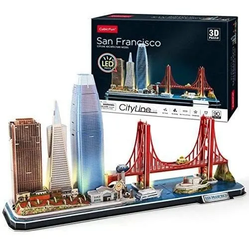 Cubicfun Rompecabezas 3d Para Adultos Ni os Led San Fr
