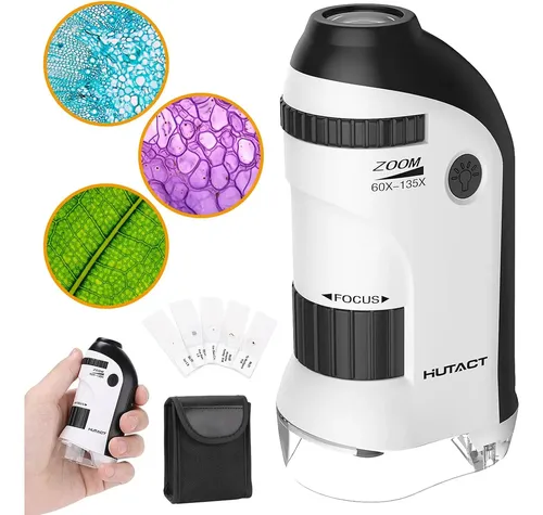 Microscope De Poche 60X – 2 LEDs, Pour Diamants, Stylos, Inspection, Neuf