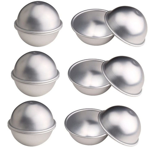 Zicome 8 pcs Bricolaje Metal Baño Bomba Moldes, Conjunto D