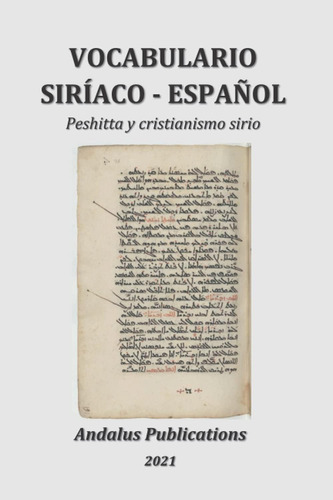 Libro: Vocabulario Siríaco  Español: Peshitta Y Cristianism